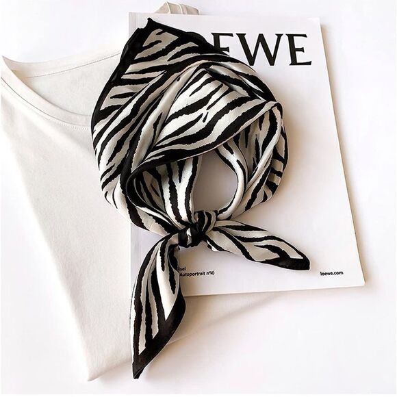 Zebra Silk Scarf  - Picture 1 of 3